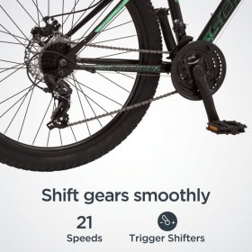 Schwinn Sidewinder Mountain Bike, 26-inch wheels, black/green