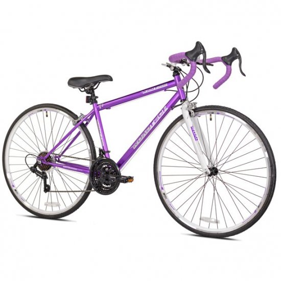 Kent Bicycle 700 C RoadTech Women\'s Bicycle, Purple and White