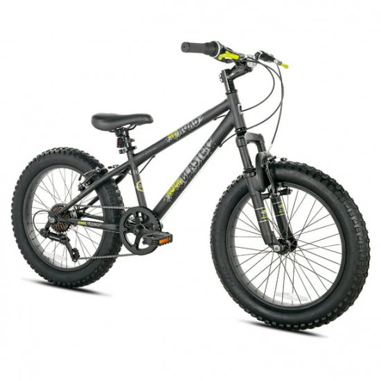 BCA 20\" Genesis Rock Blaster Fat Tire Mountain Boy\'s Bike, Black