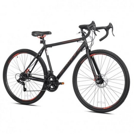 Kent Bicycle 700C Nazz Men's Gravel Road Bike, Black