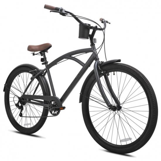 Kent Bicycles 29 In. Bayside Men\'s Cruiser Bike, Gray