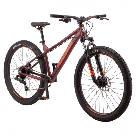 Mongoose Ardor Mountain Bicycle 7 Speeds, 27.5 In. Wheels, Maroon