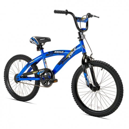 Kent 20\" Full Tilt Kids Steel BMX Bike with Steel Rims & Freestyle Tires, Blue