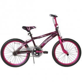 Genesis 20 In. Inspire Girl's Bicycle with Front and Rear Hand Breaks, Pink and Black