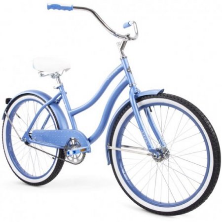 Huffy 24" Cranbrook Girls' Cruiser Bike with Perfect Fit Frame, Periwinkle