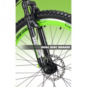 Genesis 27.5" RCT Men's Mountain Bike, Black/Green