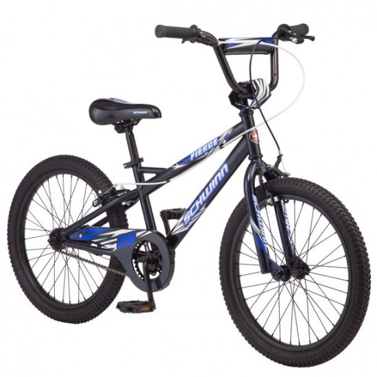 Schwinn Fierce Kids Bicycle, 20-inch wheels, boys\' frame, ages 6 and up, blue