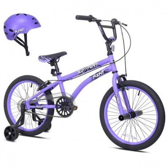 Kent 18\" Slipstream Bicycle with Helmet, Purple