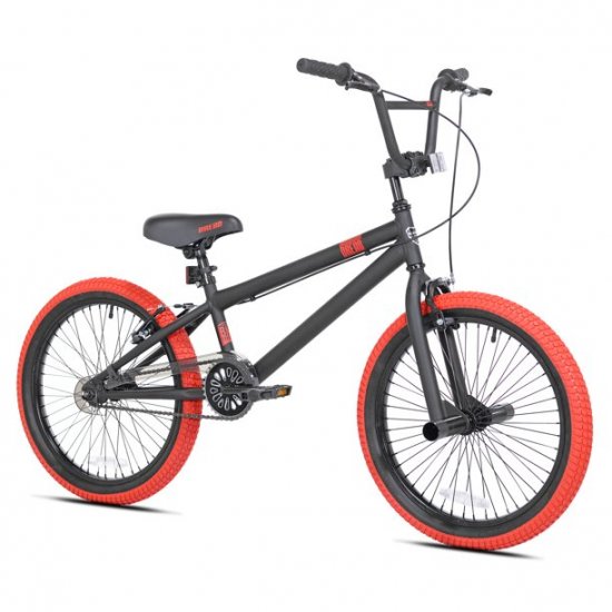 Kent Bicycle 20 In. Dread Boy\'s BMX Bike, Black and Red