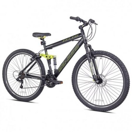 Genesis 29" Incline Men's Mountain Bike, Black/Yellow