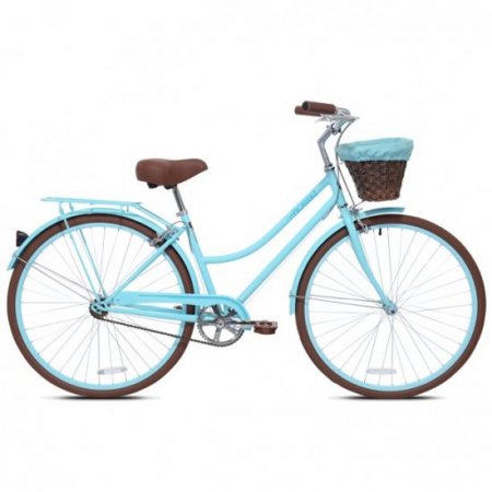 Kent 700C Providence Ladies Cruiser Bike, Light Blue and Brown