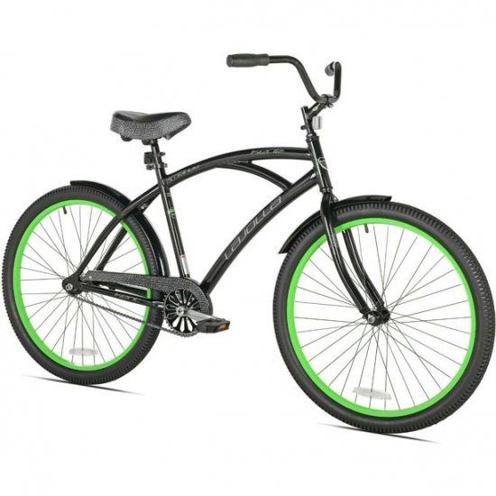 Kent 26\" La Jolla Cruiser Men\'s Bike, Black/Green fast shipping new