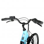 Hyper Bicycles Electric Bicycle Pedal Assist Commuter, 700C Wheels, Blue