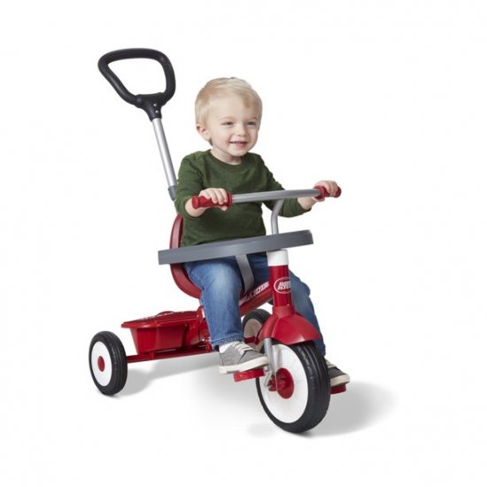Radio Flyer, 3-in-1 Stroll \'n Trike, 3 Stages Grows with Child, Red