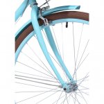 Kent 700C Providence Ladies Cruiser Bike, Light Blue and Brown