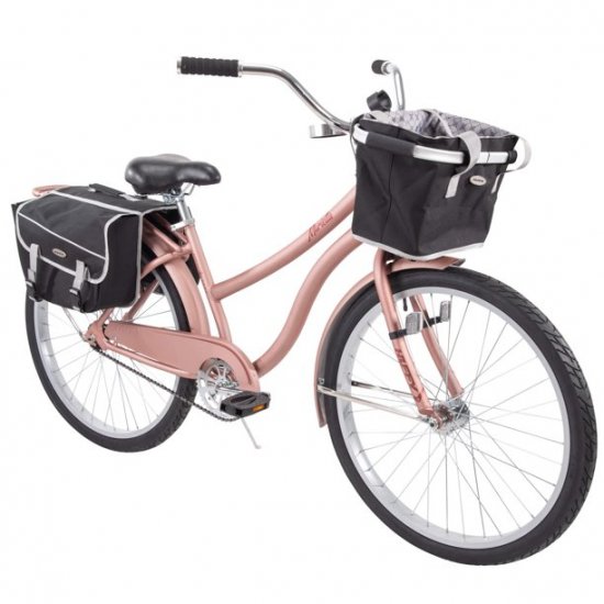 Huffy 26\" Marietta Womens Comfort Cruiser Bike, Rose Gold
