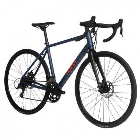 Decathlon Triban RC120, Aluminum Road Bike, Disc Brakes, 700c, Medium, Blue