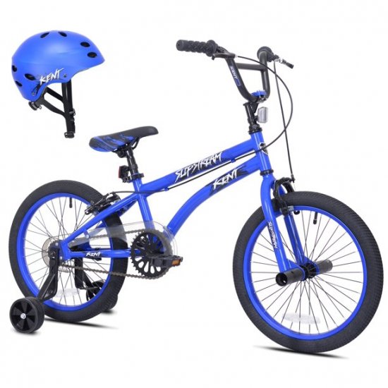 Kent 18\" Slipstream Bicycle with Helmet, Blue