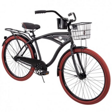 Huffy 26”Nel Lusso Men's Cruiser Bike, Matte Black