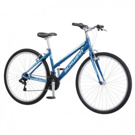 Schwinn Pathway Multi-Use Bike, 700c wheels, 18 speeds, womens frame, blue, 28 inch wheel size, hybrid